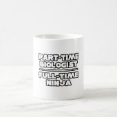 Biologe/Ninja Kaffeetasse (Mittel)