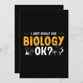 Biologe Professor für Biologie Feiertagskarte (Vorne/Hinten)