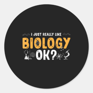 Biologe Professor für Biologie Runder Aufkleber