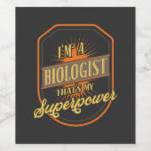 Biologe Weinetikett (Einzelnes Label)