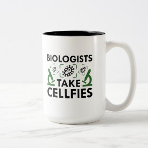 Biologen nehmen Zellaten Zweifarbige Tasse