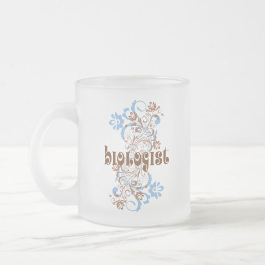 Biologen-niedliches Geschenk Mattglastasse (Links)