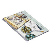 Biologie Biologe Scientist Wasserfarben Monogram Notizblock (Rechte Seite)