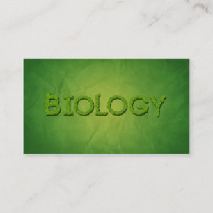 Biologie-Biologen-Typografie-Visitenkarten Visitenkarte
