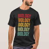 Biologie Biologie Hobbyist Rainbow Design T-Shirt (Vorderseite)
