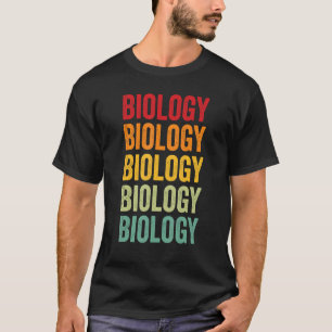 Biologie Biologie Hobbyist Rainbow Design T-Shirt
