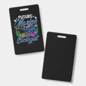 Biologie der Niedlichen und funny Future Meeresbio Ausweis (Vorder- & Rückseite)