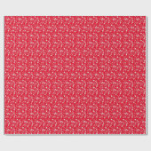 Biologie-Diagramm, weiß und rot Geschenkpapier (Flach)