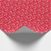 Biologie-Diagramm, weiß und rot Geschenkpapier (Ecke)