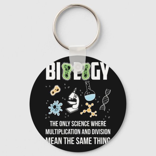 Biologie die einzige Wissenschaft, in der Multipli Schlüsselanhänger (Vorderseite)