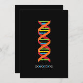 Biologie DNA Molekül Lehrergene Feiertagskarte (Vorne/Hinten)