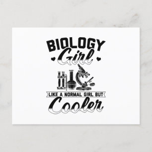 Biologie   Geschenk für Biologe Laborstudie Postkarte