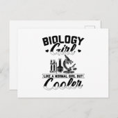 Biologie | Geschenk für Biologe Laborstudie Postkarte (Vorne/Hinten)