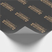 Biologie gespeist von Mitochondrien und Kaffeelieb Geschenkpapier (Ecke)