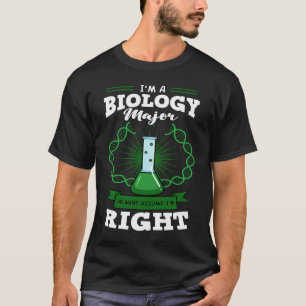 Biologie-Hauptlehrer-Schüler-Wissenschaft-Freak Bi T-Shirt