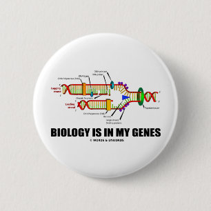 Biologie ist in meinen Genen (DNS-Reproduktion) Button