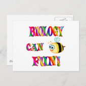 Biologie ist Spaß Postkarte (Vorne/Hinten)