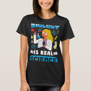 Biologie ist wahrer Wissenschaftslustiger Biologe  T-Shirt