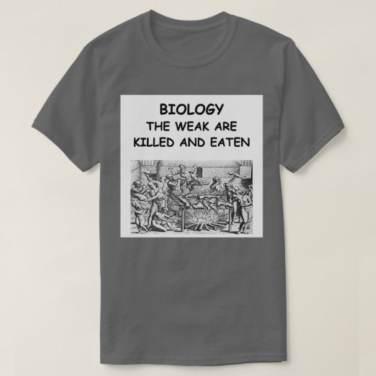 Biologie Joke T-Shirt (Design vorne)