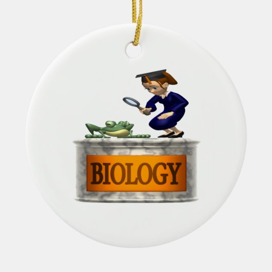 Biologie Keramik Ornament (Vorne)