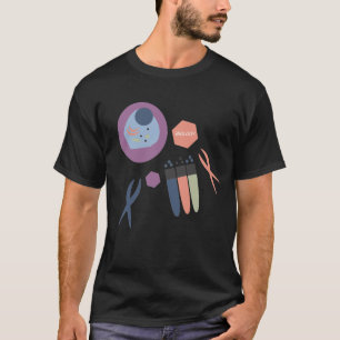 Biologie-Klasse Zell-Labor Schwarz T-Shirt