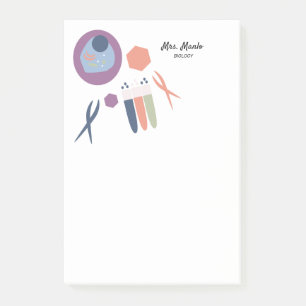 Biologie-Klasse Zellskriptname Post-it-Notizen Post-it Klebezettel