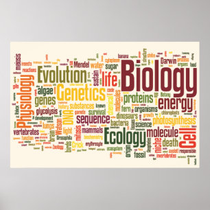 Biologie Latte Wordle Poster