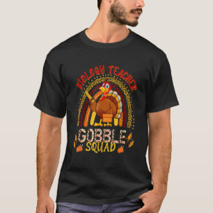 Biologie-Lehrer Gackel-Trupp Herbst Truthahn Leopa T-Shirt