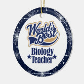 Biologie-Lehrer-Geschenk-Verzierung Keramik Ornament (Links)