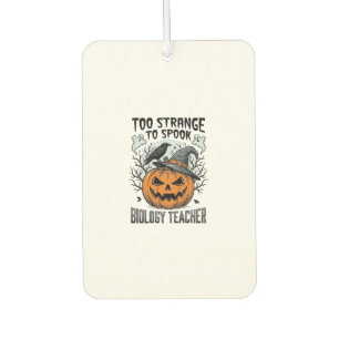 Biologie-Lehrer-Halloween-Shirt Gruseliger Kürbis Autolufterfrischer