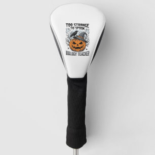Biologie-Lehrer-Halloween-Shirt Gruseliger Kürbis Golf Headcover