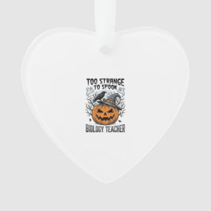 Biologie-Lehrer-Halloween-Shirt Gruseliger Kürbis  Ornament