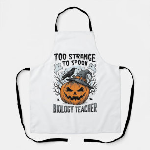 Biologie-Lehrer-Halloween-Shirt Gruseliger Kürbis  Schürze