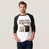 Biologie-Lehrer-(lustige) Schokolade T-Shirt (Vorne ganz)