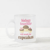 Biologie-Lehrer-(lustiges) Geschenk Mattglastasse (Links)