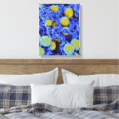 Biologie, Mikrobiologie, abstraktes Kunstposter od Leinwanddruck (Insitu (Schlafzimmer))