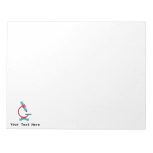 Biologie-Mikroskop für Lehrer Notizblock