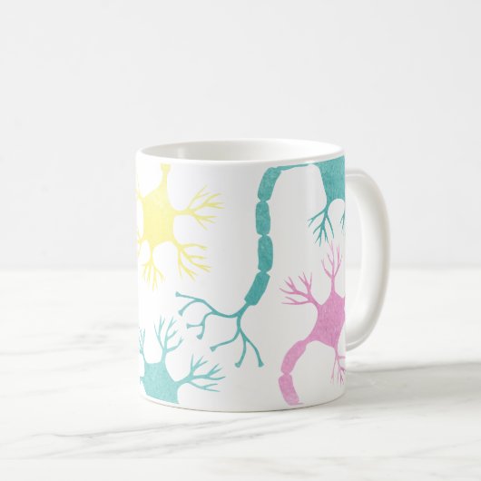 Biologie Neuron Synapse Science Doctor Teacher Kaffeetasse (VorderseiteRechts)