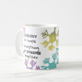 Biologie Neuron Synapse Science Doctor Teacher Kaffeetasse (Vorderseite Links)