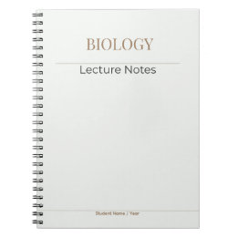 Biologie-Notizbuch – Minimale akademische Edition Notizblock