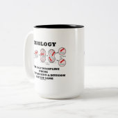 Biologie-nur Disziplin-Vermehrungs-Abteilung Zweifarbige Tasse (Vorderseite Links)