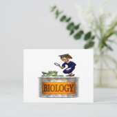 Biologie Postkarte (Stehend Vorderseite)