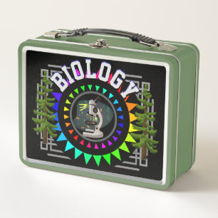 Biologie Science Metal Lunchbox