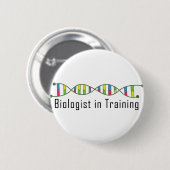 Biologie-Student Button (Vorne & Hinten)