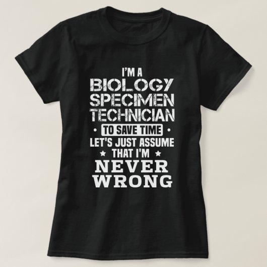 Biologie T-Shirt (Design vorne)