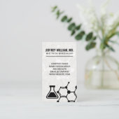 Biologie Tech | Molecule | Becher Visitenkarte (Stehend Vorderseite)