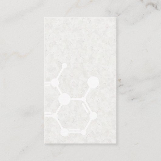 Biologie Tech | Molecule | Becher Visitenkarte (Rückseite)