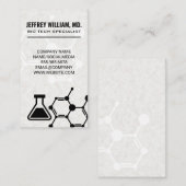 Biologie Tech | Molecule | Becher Visitenkarte (Vorne/Hinten)