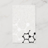 Biologie Tech | Molecule | Wissenschaftstechnologi Visitenkarte (Rückseite)