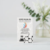 Biologie Tech | Molecule | Wissenschaftstechnologi Visitenkarte (Stehend Vorderseite)